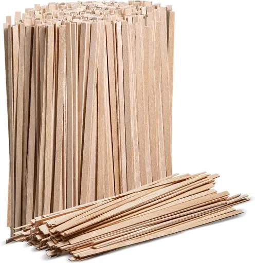 1000 Wooden Coffee Stirrer by - Disposable 5.5 inches Long Wooden Stir Sticks for Coffee and Cocktails - Smooth, Splinter-Free Beverage Mixers - Ideal for Cafe, Bars and Drink Stations