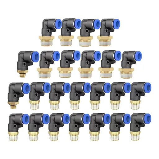 Pneumatic Elbow Quick Connector Air Fittings Thread Elbow Adapter Pl4-16 Pl6-01 Smile Home Pl10-03