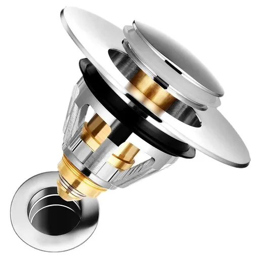 Universal Sink Drain Filter Stainless Steel Hair Catcher, 1.33 to 1.49 in