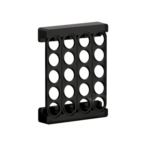 Wall Mounted Coffee Capsule Storage Rack SpaceSaving for Kitchen Cafe Countertop - Black