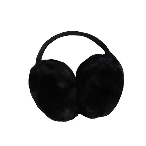 Women Winter Earmuffs Girl Ski Adjustable Ear Covers for Cute Ear Warmer Outdoor Earmuff Fleece Lining （black）