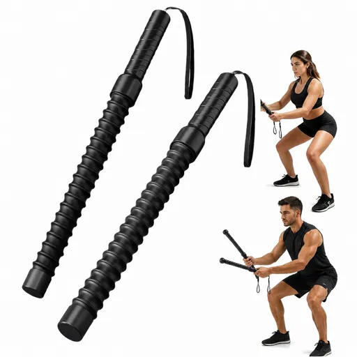 1 Pair Cordless Battle Rope Fitness Training Rope Strength Workout Equipment for Home Gym Full Body Exercise