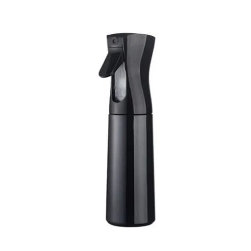 Black Empty Continuous Spray Bottle Ultra Fine Water Plastic Mist Sprayer For Hairstyling Cleaning Salons Plants Essential