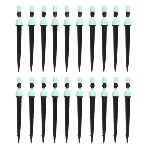 20 Set Multifunctional Spray Dripper Adjustable Irrigation Atomizing Sprinklers Drip Irrigation SystemCyan