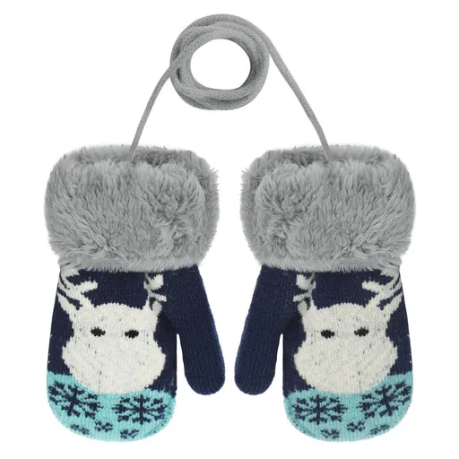 Baby Mittens Warm Mitts Infant Full Finger Gloves Magic Snow Mittens on String Lightweight,soft and comfortable