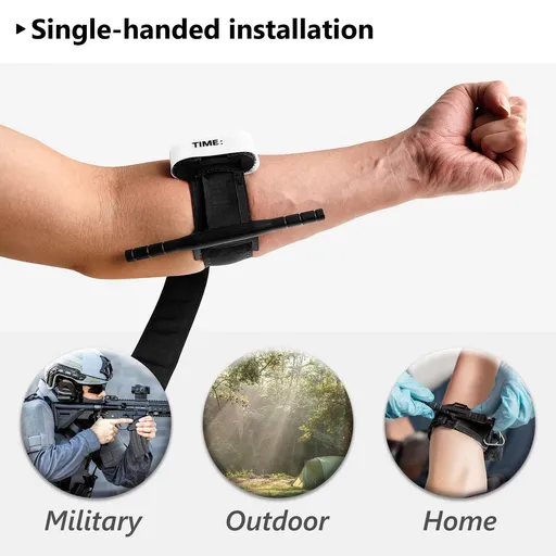 Tourniquets, Military Emergency Tourniquets for Combat, Tactical Hemostatic Tourniquets Single-Handed Application (4-Pack)