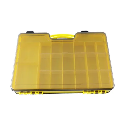 Fishing Tackle Box Organizer with Removable Dividers,44 Grids,Fishing - Yellow