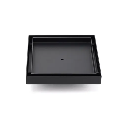 Matt Black 150x150mm Tile Insert Floor Drain Shower Grate 50mm Outlet Watermark