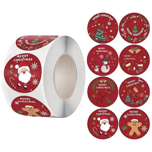 Stickers - 500 sheets - Christmas stickers - Label stickers - Gift stickers - Self-adhesive gift labels, DIY sealing stickers