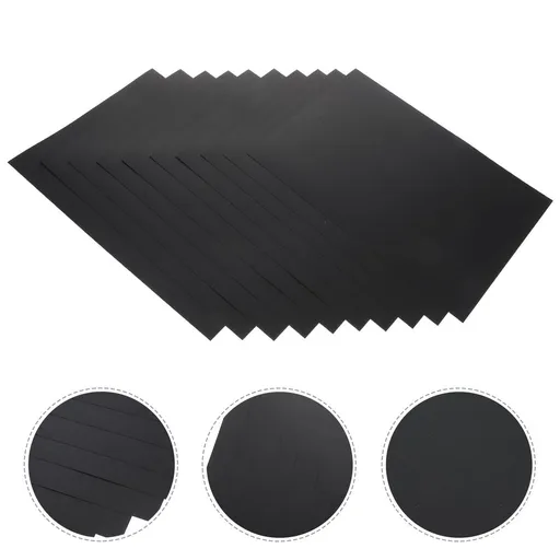Black Paperboard for Crafts and Handicrafts, 100 Sheets A4 Painting and Drawing Paper for Artists