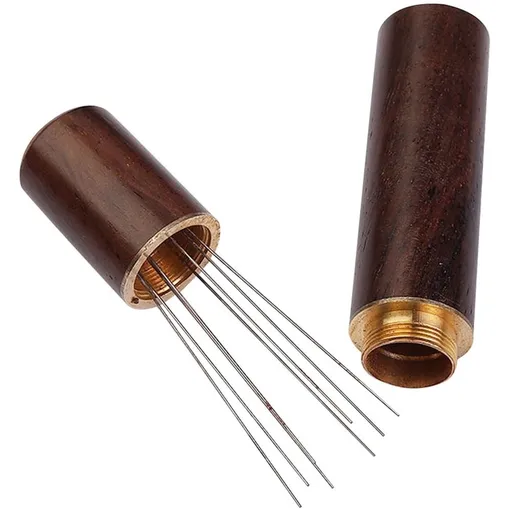 1Set Espresso Coffee Stirrer With Stainless Steel And Wood Handle For Home Use