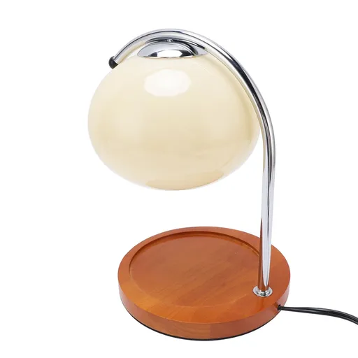 Candle Warmer Lamp Vintage Dimmer Switch Flameless with GU10 50W Bulb Wax Melting Light for Home Bedroom Beige