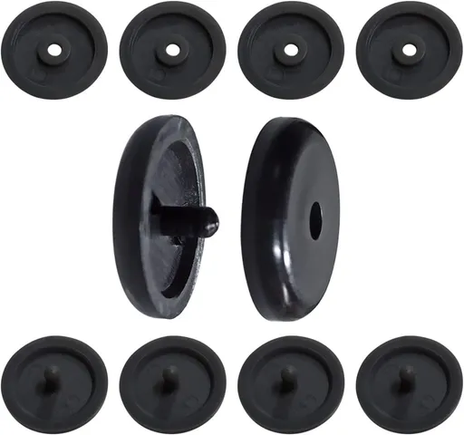 5 Sets Universal Fit Seatbelt Stopper Kit, Snap-on Seat Belt Button Stop, Black Seat Belt Buckle Button Prevent Plastic Seat Belt Button Buckle Clip Stop From Sliding Down The Belt