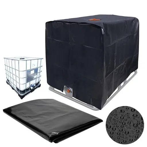 Tote Cover Outdoor Rain Barrel Water Tank for 1000L 420D Protective Cover Sunshade Waterproof Protective Hood