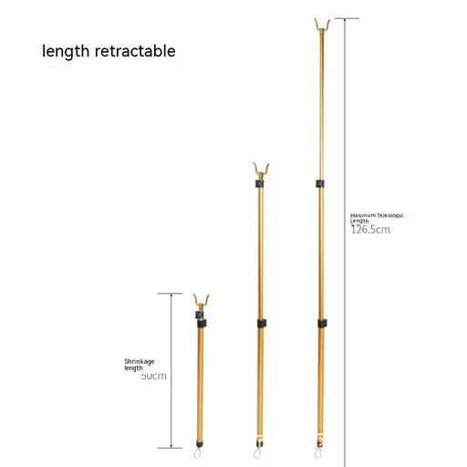 Long Reach Pole Hook Telescoping Reach Stick Aluminium Alloy Adjustable Closet Pole Telescopic Clothing Hook Pole Reaching Pole