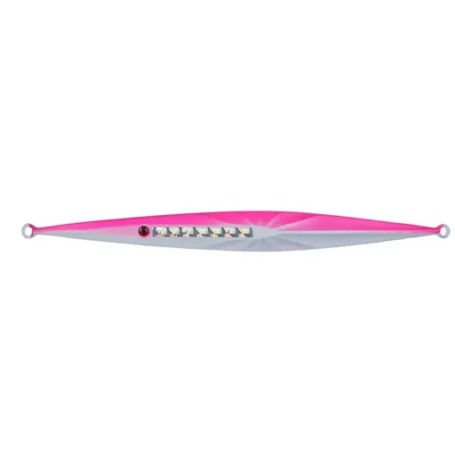 Glow in the Dark Fishing Lure Bionic Jigging Bait 150-400g Deep Sea Tackle - Pink white-300g