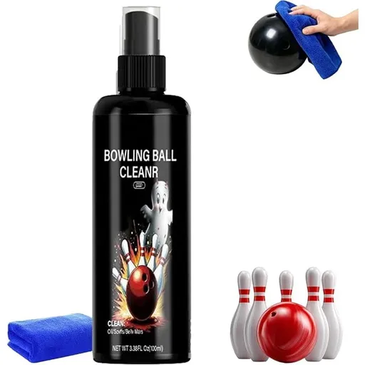 Quick Drying Bowling Ball Spray, Pro-Grade Bowling Ball Cleaner, 3.4 Fl Oz, Bowling Ball Cleaner Spray,Instantly Removes Lane Oil, for All Types of Bowlings Balls