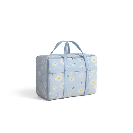Friend Clothes Storage Bag Non-woven Moving Organizer Sky blue-[regular thickened model/large capacity storage/dustproof and moisture-proof] 50#【51*20*32CM】