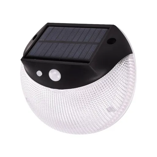 Solar Deck Lighting Round Wall Lights Outdoor Wireless Solar Induction Light for Garden Stair Porches Lighting