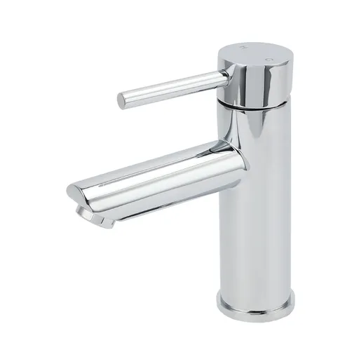 WELS Chrome Short Kitchen Laundry Round Basin Mixer Vanity Sink Faucet Tap Set