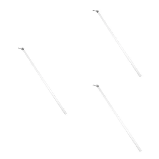 Masteelf 3-Piece Clear Acrylic Curtain Pull Rod Set, Drapery Opener Stick, Curtain for Easy Window Curtain Opening and Closing