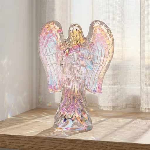 Pocket Crystal Angel Figurine Multi Crystal 1 Piece For Home Decor