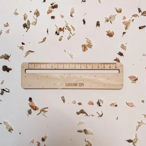 Wooden Reading Tracking Ruler, Text Guide Strip for Students Teachers Dyslexia Support and Focused Classroom Reading, Brown