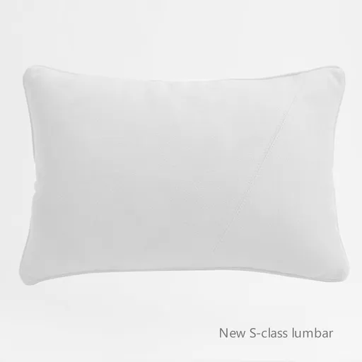 Mercedes Benz S Class Headrest Lumbar Support Pillow Elegant white waist