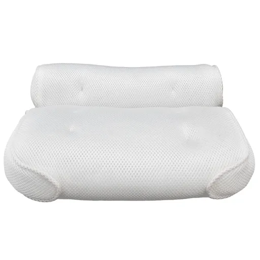 Mesh Bathroom Pillow Soft Comfortable Suction Cup Pillow Bath Tub Pillow for Shower Room