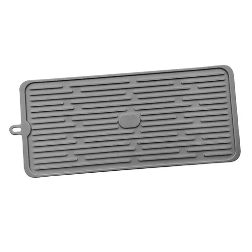 Silicone Dish Drying Mat Drainboard Waterproof Reusable Fast Drying Pad for Kitchen Sink Countertop Bar