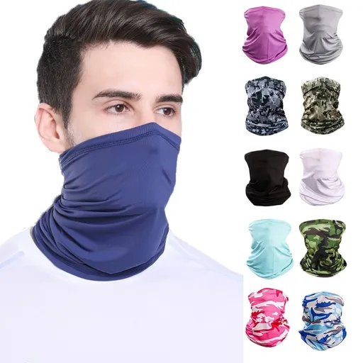 Neck Gaiter Face Cover UV Protection Balaclava Scarf Sunscreen Breathable Bandana for Men Women