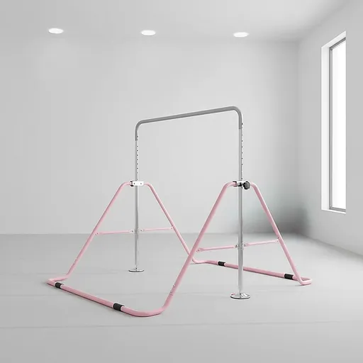 Kids Gymnastics Bars Training Horizontal Bar Monkey Kip Bar Pink