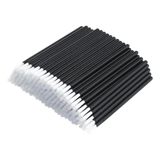 100Pcs Lip Brush, Black Lip Gloss Wands, Nylon Lipstick Gloss Applicator, Disposable Nail Brushes for Makeup, PYO Cookie Paint, Nail Art, Painting, Detail Brush