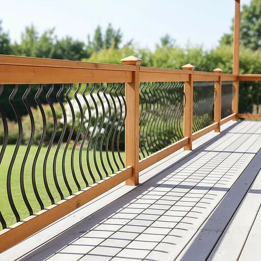 51 Pack 82cm Metal Deck Balusters Iron Stair Railing Spindles for Outdoor Indoor Use