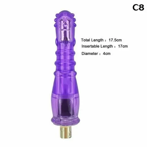 House Of Dasein 28 Types Pink Purple Dildos A2 / F2 Sex Machine Attachments - Purple - C8