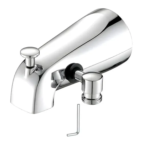 Tub Spout with Diverter, Bathtub Faucet with Shower Diverter and Hex Wrench Fits 1/2 Inch Copper Tube, 5.3 Inch