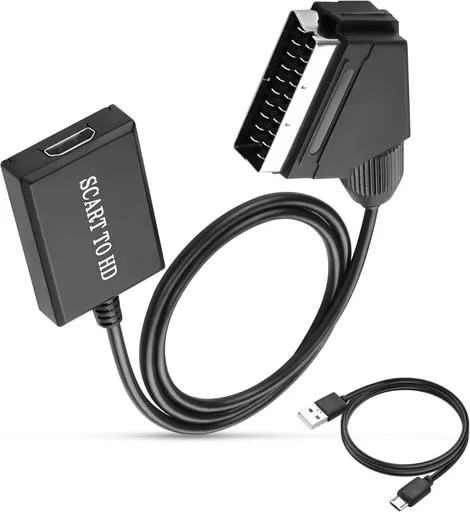 SCART to HDMI Converter 1080p with Audio and Video Support