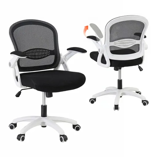 Artiss Mesh Office Chair Mid Back Black