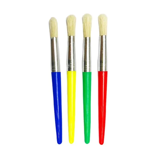 4PCS children's oil painting brushes, Easter party favorite, simple children's brushes, watercolor brushes