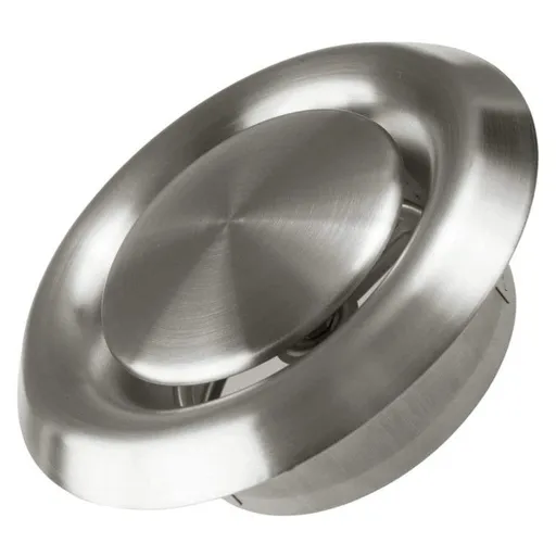 4" Inch Stainless Steel Universal Diffuser - Adjustable Valve - Optimal Airflow - Air Intake, Exhaust Duct Ventilation-Round Metal