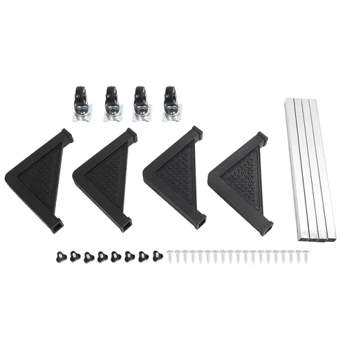 Adjustable Refrigerator Stand with 4 Locking Wheels Reduce Noise Furniture Dolly Mobile Roller for Dryer Washing Machine