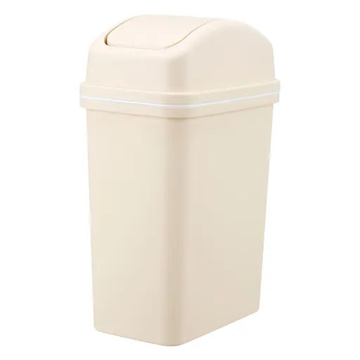 Kitchen Trash Can 6 L with Lid, Plastic Tall Garbage Can Outdoor and Indoor, Large Recycle Bin and Waste Basket for Home, Office, Garage, Patio, Restaurant 6.22×9.25×12.8 in C