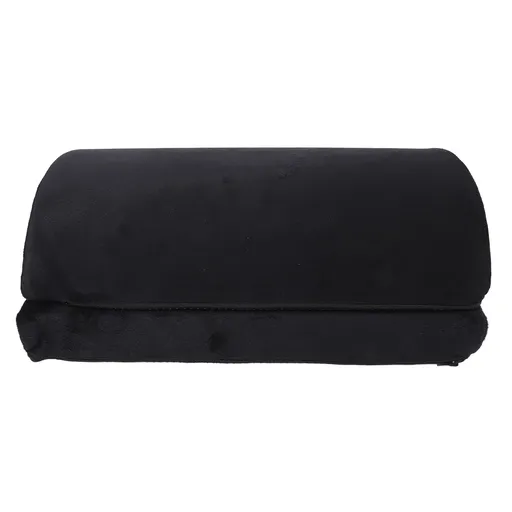 Foot Rest Black Ergonomic Height Adjustable Half Cylinder High Rebound Memory Foam Footstool for Office