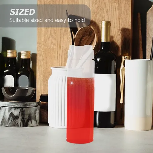 6Pcs Plastic Salad Dressing Squeeze Bottles White Kitchen Accessories