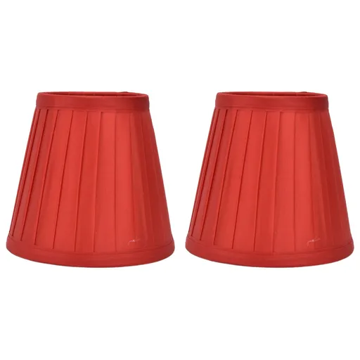 2 Pcs Double Small Lamp Shade Clip On Bulb Comfortable Material Barrel Fabric Lampshade for Table Chandelier Wall LampPX31