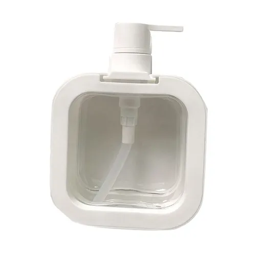 Empty Lotion Pump Bottle Odorless Transparent PET 500ml Recyclable Refillable Lotion Dispenser for Travel Bend