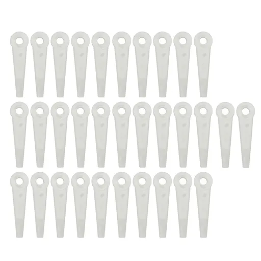 32PCS Plastic Cutter Blades Lawn Mower Blade Replacement Grass Trimmer Head Accessories