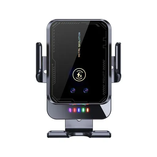 Car Phone Holder 15W Wireless Charger Auto Clamp Air. Black a8 four-link sliding car mount wireless charger phone holder