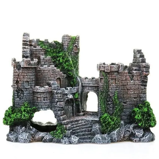 Aquarium Decorations- Castle Fish Tank Decorations for Aquatic Pets to Breed Play and Rest Fish Decorations for Tank