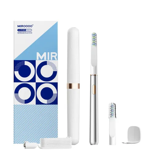 AU Miroooo Electric Toothbrush with 2 Brush Heads Travel Case,Sonic Toothbrush SLIVER